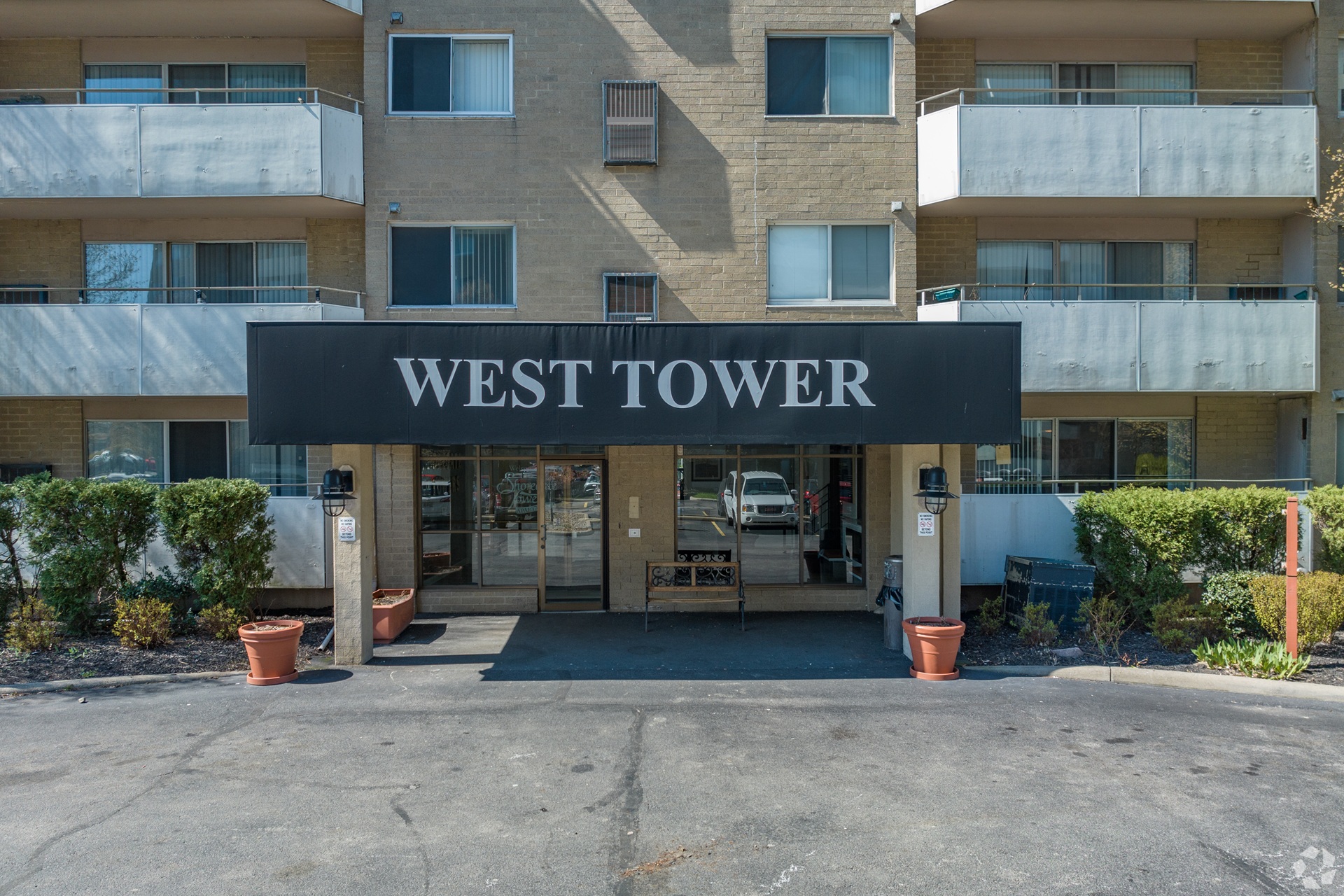 Shoregate Towers exterior in Willowick, Ohio