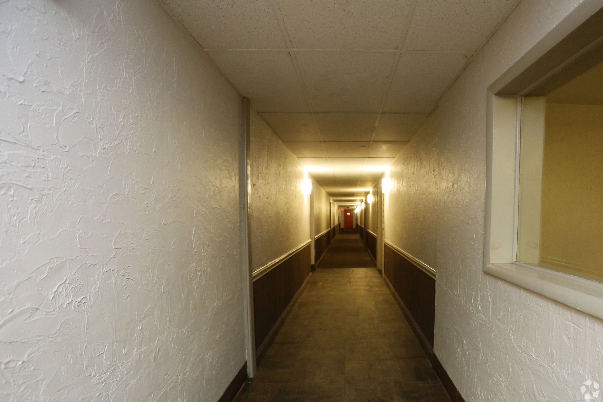 Shoregate Towers hallway in Willowick, Ohio