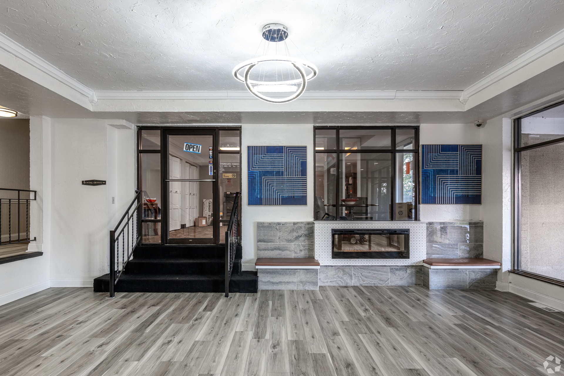 Shoregate Towers lobby in Willowick, Ohio