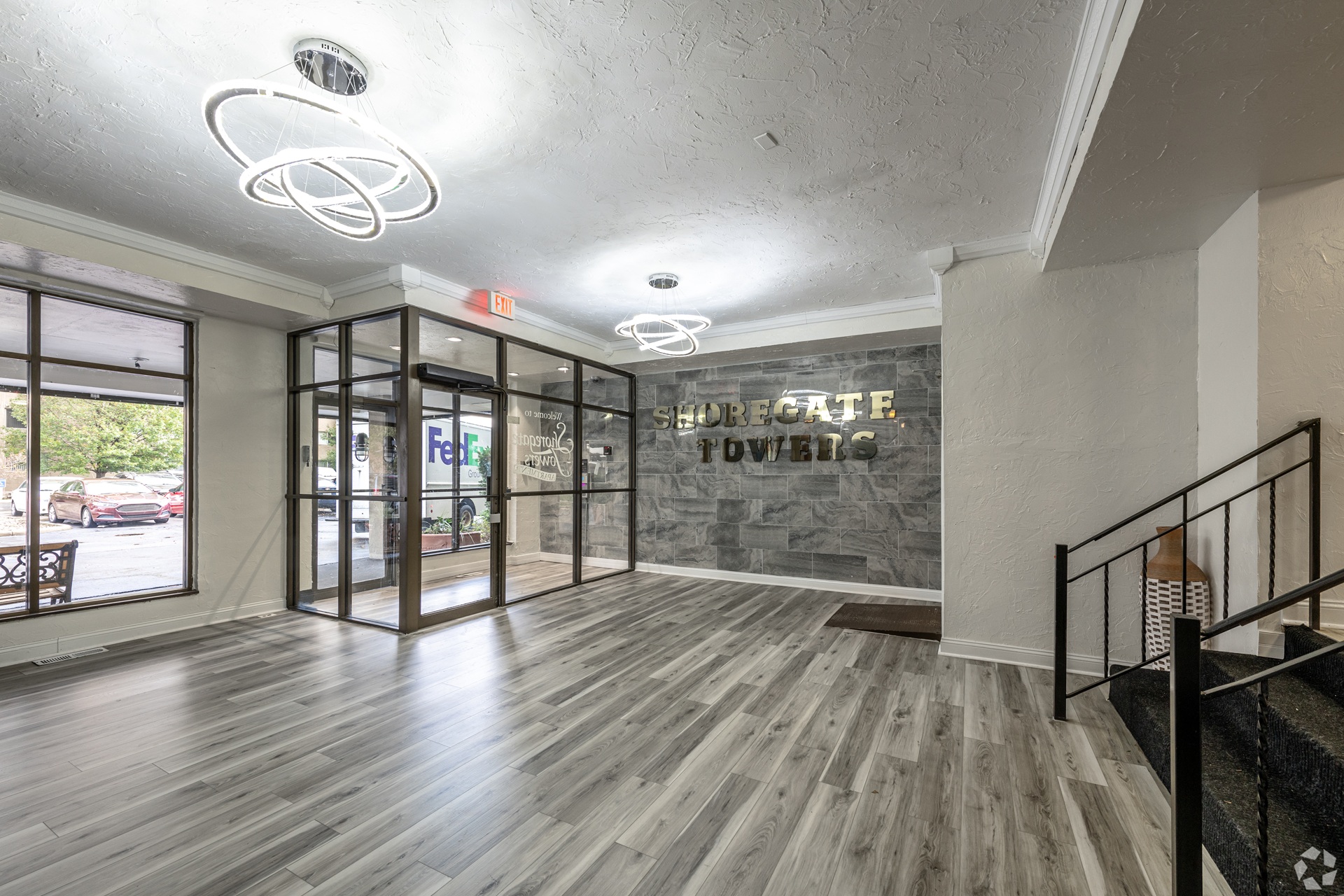 Shoregate Towers lobby in Willowick Ohio
